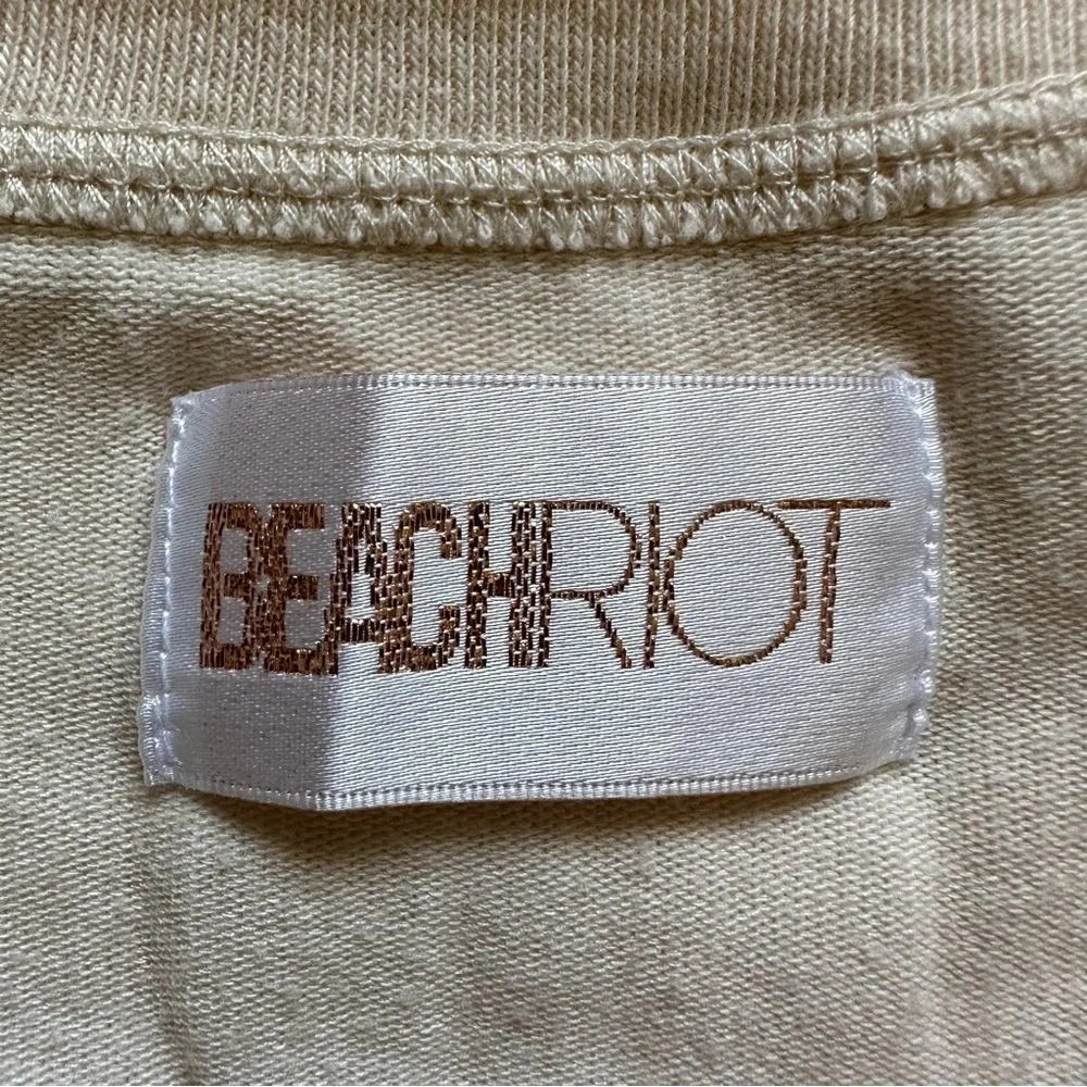 Beach Riot Sweater Moon and Stars Studded Embellished Long Sleeve Cream L
